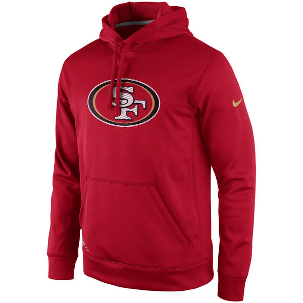 Men San Francisco 49ers Nike Practice Performance Pullover Hoodie Scarlet